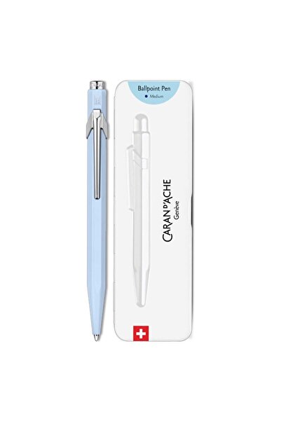 Caran d'Ache 849 مجموعة ألوان الباستيل الخاصة قلم حبر جاف أزرق باستيل 849.371