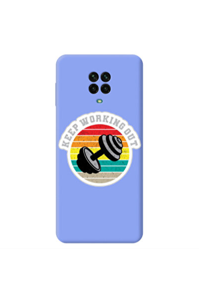 Other Xiaomi Redmi Note 9 Pro Keep working out Light Purple Colored Silicone ...