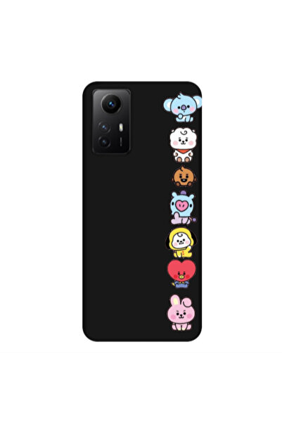 Other Xiaomi Redmi Note 12s Lovely animals Black Colored Silicone TPU Θήκη