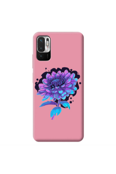 Other Xiaomi Redmi Note 10 Pro 5G Witch flower Pink Colored Silicone TPU Θήκη