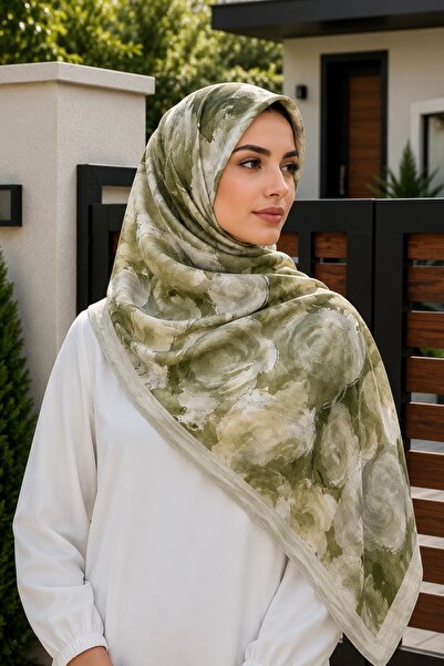 İmajButik Mint Green Cotton Soft Shawl