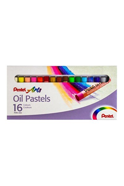 Pentel Arts Oil Pastels 16-Piece Oil Pastel Crayon Set