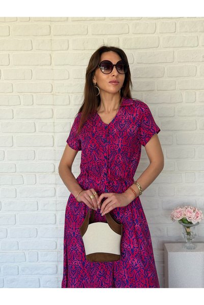 Goncalya Paisley Pattern Shirt Dress