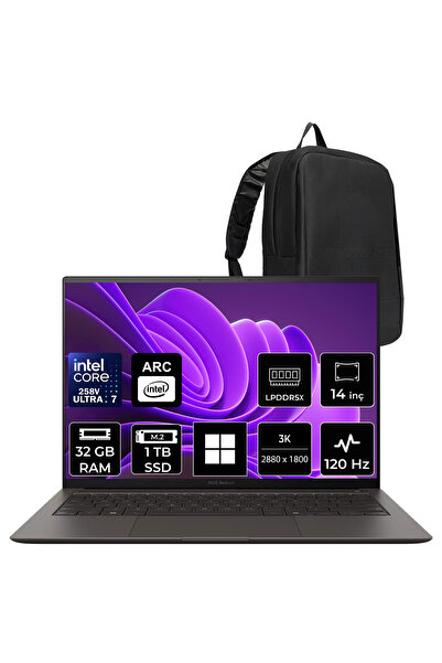 ASUS Zenbook S14 Intel Core Ultra 7 258V 32GB RAM 1TB SSD 14" 3K (2880x1800) ...