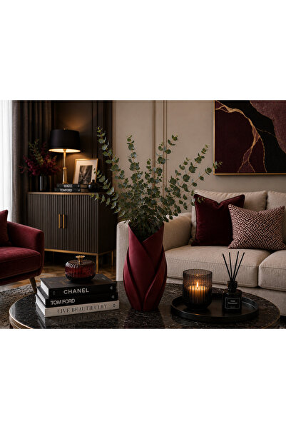 MİR STORE Dekoratif Modern Burgu Vazo | Minimalist Salon, Masa ve Ev Dekoru