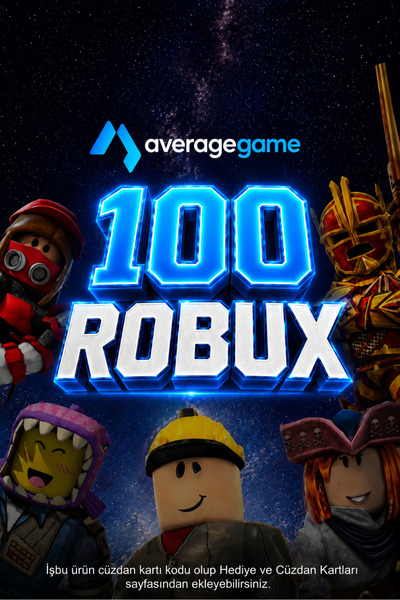 average 1 USD Robux Cüzdan Kodu - 100 Robux