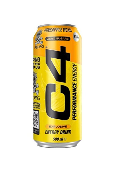 C4 Pineapple Head Zero Sugar Performance Energy Drink 500ml