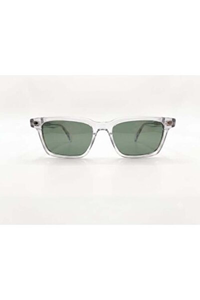 optivue NOVA AURA 0.1 Sunglasses - Transparent Frame with Green Lenses