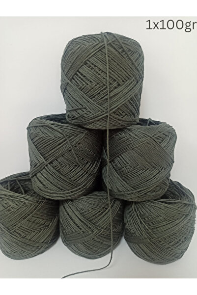 İPEK YÜN İPLİK DÜNYASI Bambu Koton Örgü İpi (Haki) 100gr