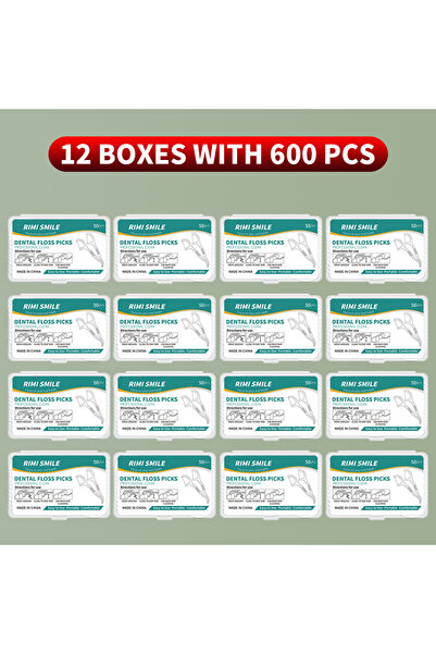 Choice1 12 boxes with 600PCS oral care dental floss floss holder toothpick se...