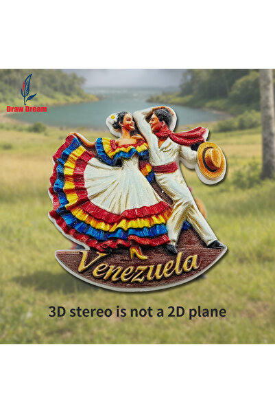 Choice Gorgeous dance moves 1PCEcuadorianElegantDancePose3DStereoscopicRefrig...