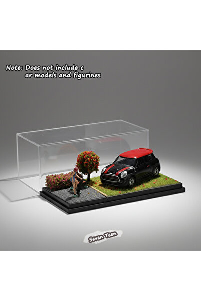 Choice4 Spring scene 1:64 Scale Car Model Scene Display Box Trendy Diecast Or...