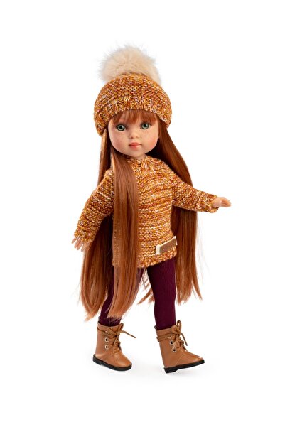 GUCA COLLECTION Papusa fashion, Penelope Copenhagen, 33 cm, par lung roscat, ...