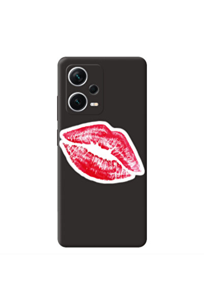 Other Xiaomi Poco X5 Drooling Tongue Black Colored Silicone TPU Θήκη