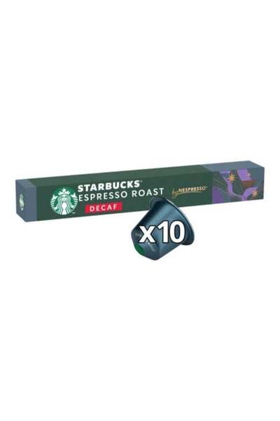 Starbucks كبسولات قهوة نسبرسو داكنة المحمصة منزوعة الكافيين 10 × 57 جرام