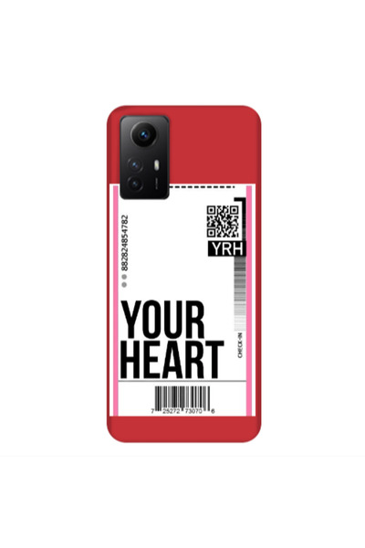 Other Xiaomi Redmi Note 12s Your Heart YRH Red Colored Silicone TPU Θήκη