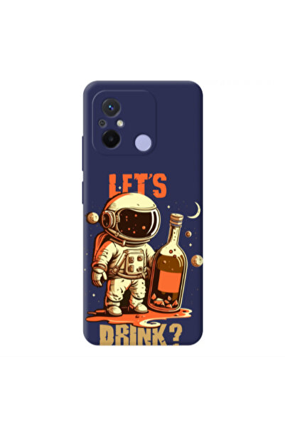 Other Xiaomi Redmi 12C Lets drink Dark blue Colored Silicone TPU Θήκη