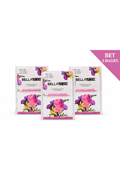 BELLAVOIX Plicuri Parfumate pentru Dulap și Sertare, Set 3 Bucăți x 21 g, Par...