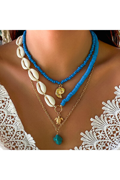Choice Style 1 Ingemark 3Pcs/Set Boho Beads Chain Necklace for Women New Tren...
