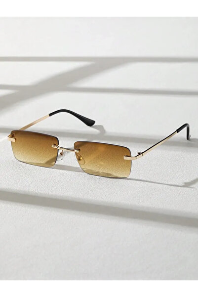 Choice A3 Retro Men Metal Square Rimless Sunglasses Outdoor Beach Party Small...