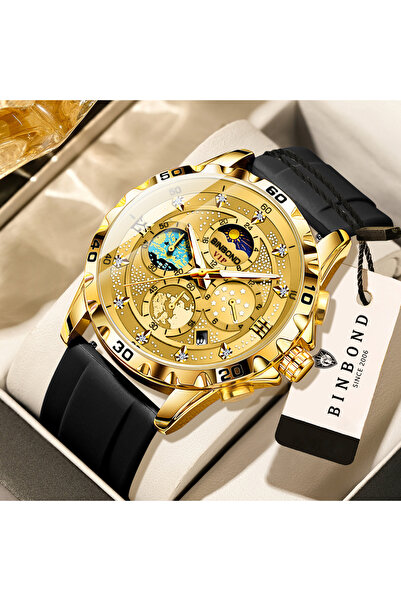 Choice 5 BINBOND Luxury Quartz Watches For Men Luminous Waterproof Auto Date ...