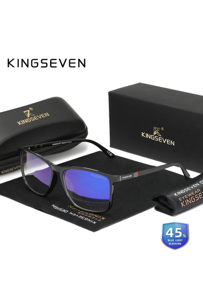 Choice1 نظارات F1 WHITE KINGSEVEN الأنيقة المضادة للضوء الأزرق للنساء/الرجال،...