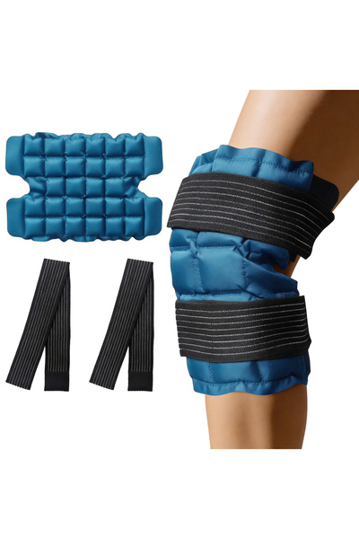 Choice1 1PC Blue Knee Ice Pack Reusable Hot Cold Compress Wrap for Aches Musc...