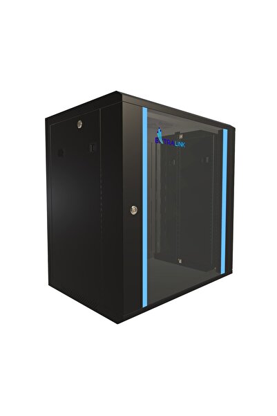 Extralink 12U 600x450 Negru |   Dulap rack |   montat pe perete