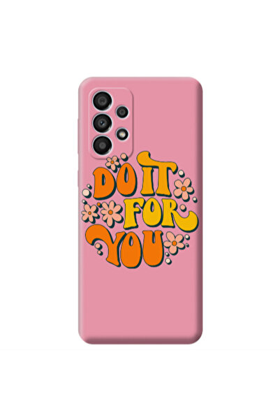Other Samsung A53 Do it For You Pink Colored Silicone TPU Θήκη