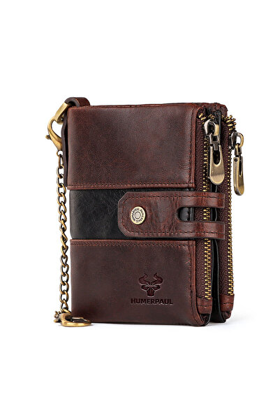 Choice BP901-Coffee-M-CA HUMERPAUL Genuine Leather Men's Wallet Fashion Quali...