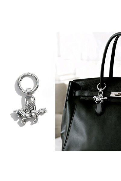 Choice1 Silvery High-End Luxury Bag Pendant Pegasus Charm Alloy Horse Animal ...