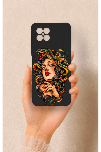 Vip Case Omix X600 Compatible Medusa Patterned Silicone Case