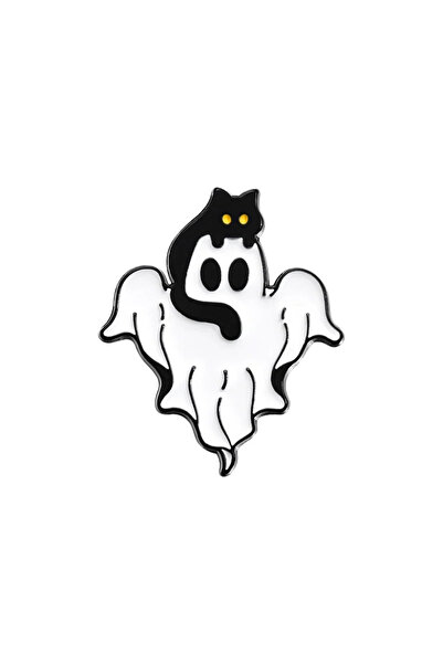 Choice QHXZ463 Halloween Punk Ghost Collected Enamel Pin Custom Spooky Boo Wi...