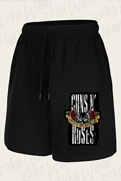 ZOKAWEAR Unisex σορτς με στάμπα Guns N Roses v42