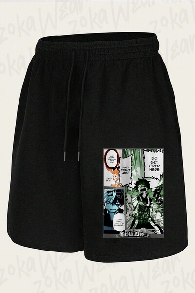 ZOKAWEAR Unisex σορτς με στάμπα My Hero Academia Midoriya Vs Todoroki