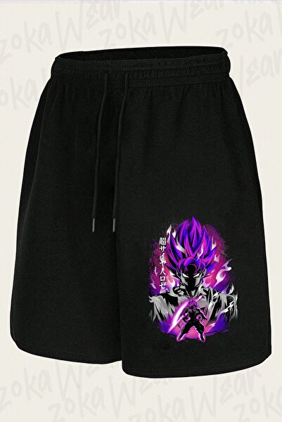 ZOKAWEAR Unisex Dragon Ball Black Goku Original God Design Printed Shorts