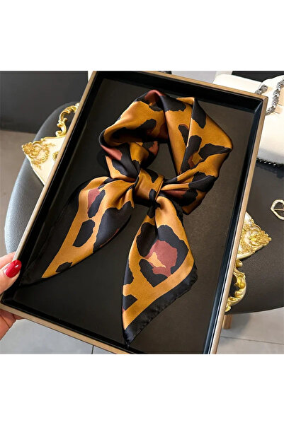 Choice3 وشاح مربع صغير فاخر بطبعة سلسلة 70x70 سم FJ418-32-6، وشاح رقبة رفيع م...