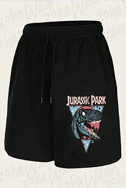 ZOKAWEAR Unisex Jurassic Park New Wave Design Printed Shorts