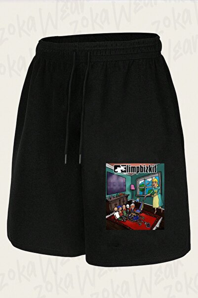 ZOKAWEAR Unisex Limp Bizkit V13 Design Printed Shorts