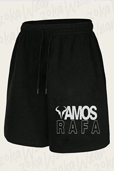 ZOKAWEAR شورت مطبوع بتصميم Tenis Vamos Rafa للجنسين