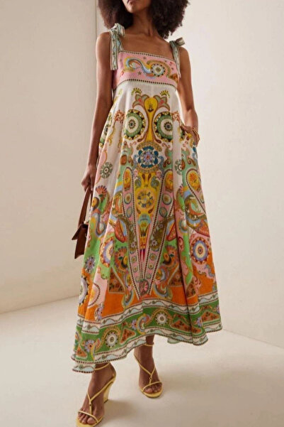 AsprinFashion Women's Imported Mos Crepe Digital Printed Maxi Dress