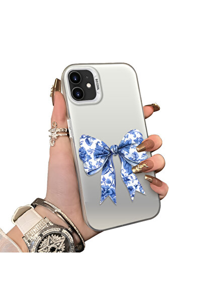 Hontinga iPhone 11 Uyumlu Silikon Kenar Sert Arka Kılıf Couple Telefon Kılıfı...