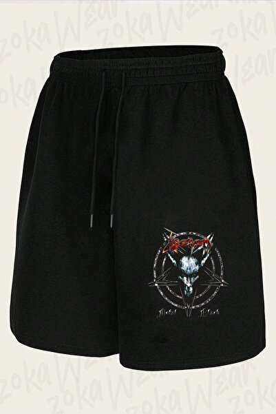 ZOKAWEAR Unisex Venom, Goat, Rock, Black Metal bend dizajn šortsa sa printom