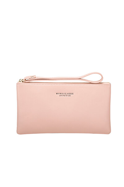Choice4 QB311-2-pink New minimalist zipper coin wallet high-quality PU leathe...
