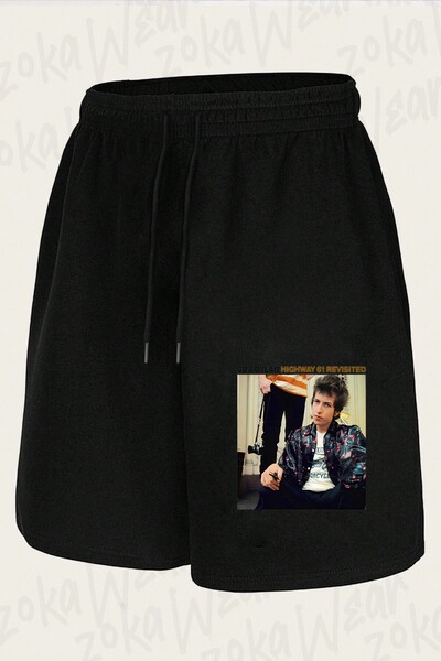 ZOKAWEAR Unisex Highway 61 Revisited Bob Dylan Design Printed Shorts
