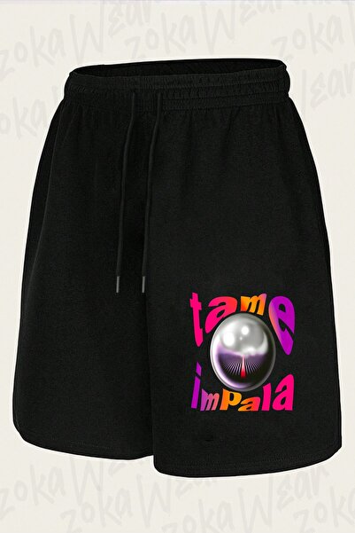 ZOKAWEAR شورت مطبوع بتصميم Tame Impala v1 للجنسين