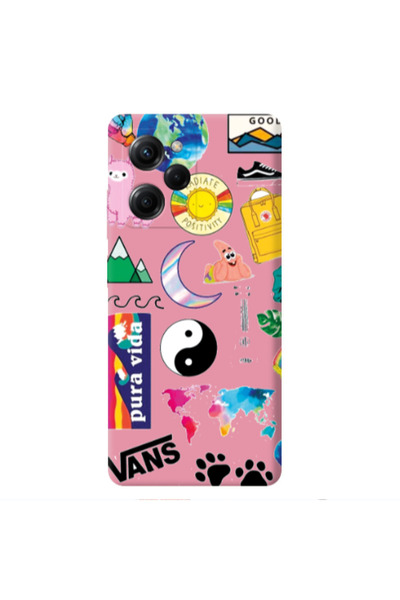 Other Xiaomi Poco X5 Pro Vans Pink Colored Silicone TPU Θήκη