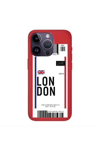 Other Apple iPhone 14 Pro Max London Arrival Red Colored Silicone TPU Θήκη