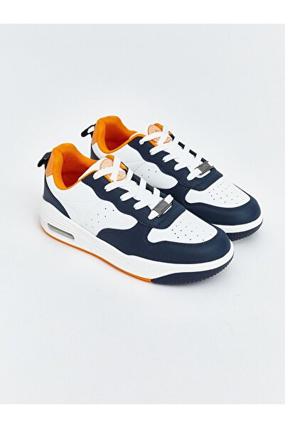 LC Waikiki Lcw Steps Navy Blue Color Blocked Boys' Sports Shoes