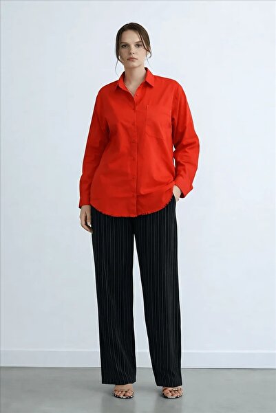 Fashion Friends Women's Shirt with Tassel Hem 26Y0390K1